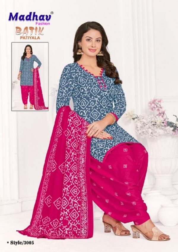 Madhav Batik Patiyala Vol 3 Heavy Cotton Dress Material Collection